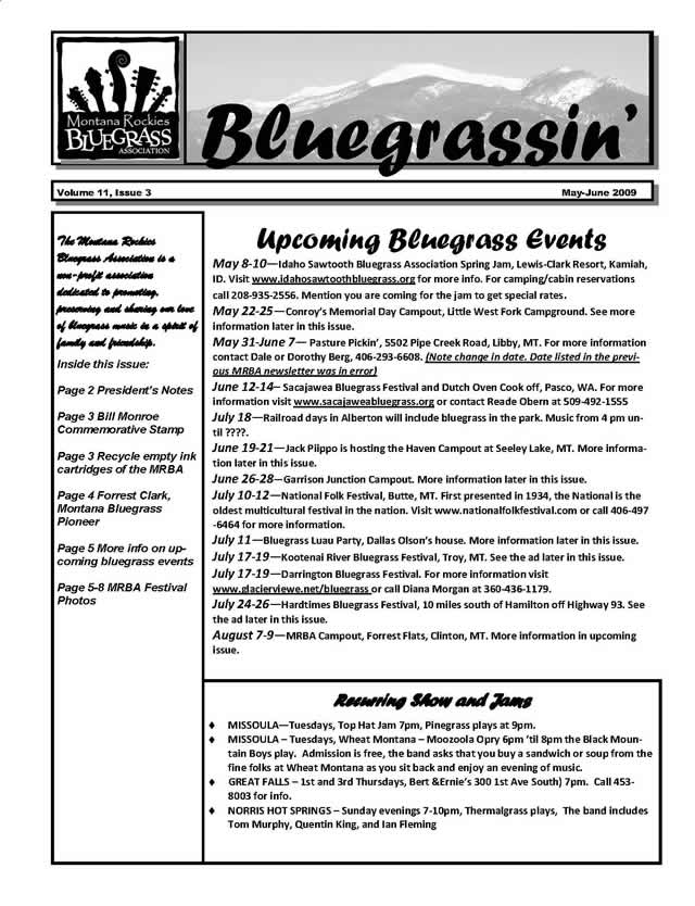 MRBA Newsletter Vol 11 Issue 3 (May-Jun 2009)