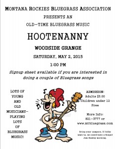 Hootenanny poster for May 2015